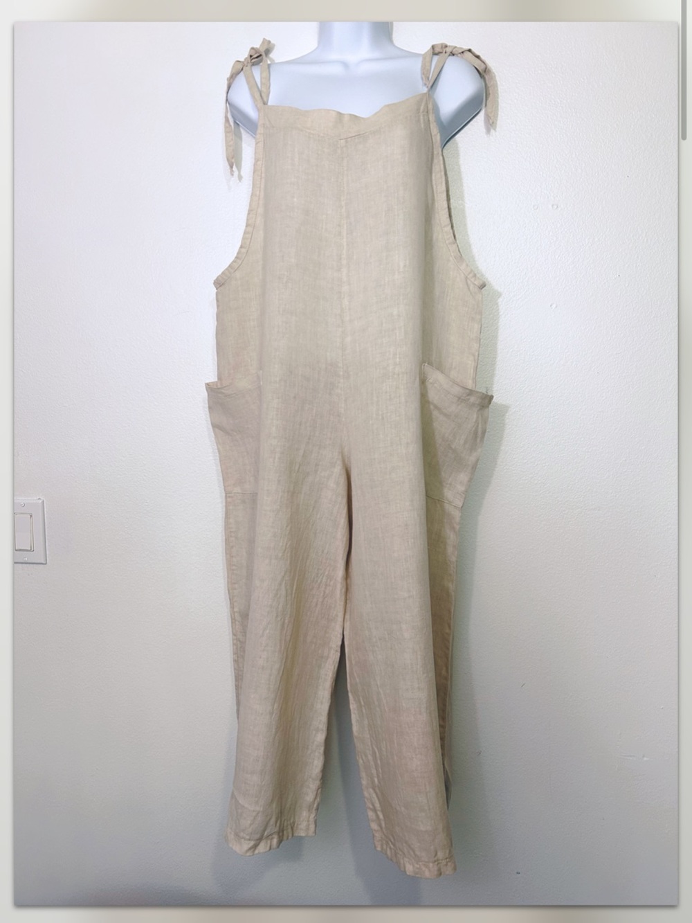 Beachwood Baby 100% Linen One Size Jumpsuit